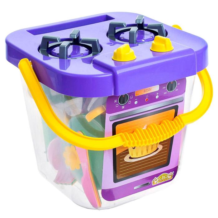 Набор столовой посуды «Ромашка» с плиткой, 25 предметов