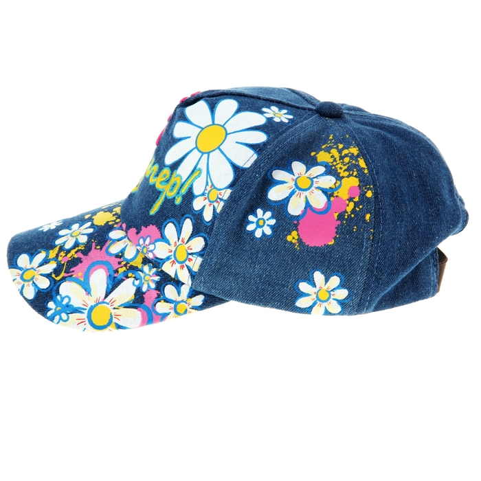 Кепка джинсовая "Все супер" с вышивкой