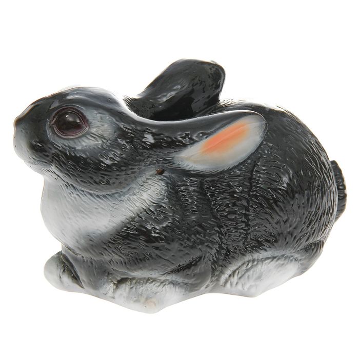 Садовая фигура "Чёрно-белый заяц" глянец