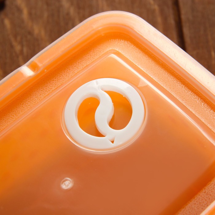 Набор пищевых контейнеров с крышками "Горошек", 3 шт: 16х12 см (350 мл), 12х9 см (200 мл), 19х14 см (600 мл), цвет МИКС