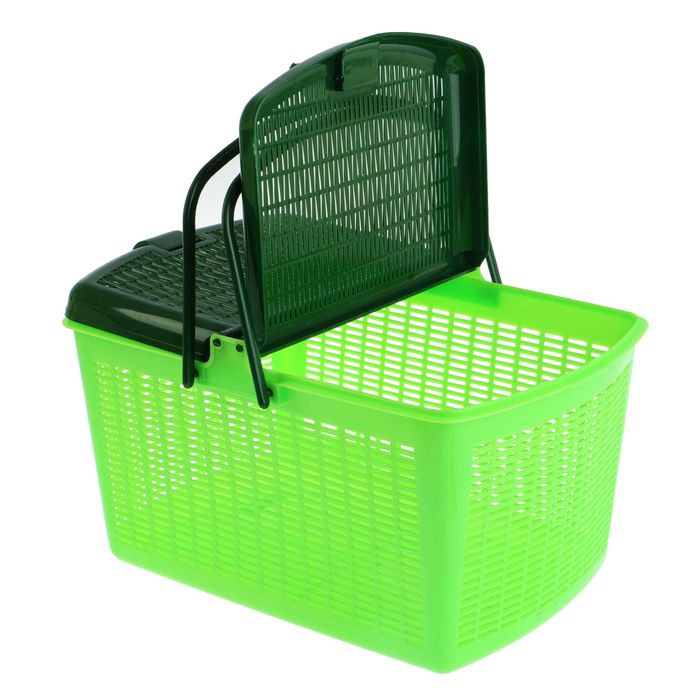 Переноска для кошек и собак, 47х36х27,5 см, зеленая