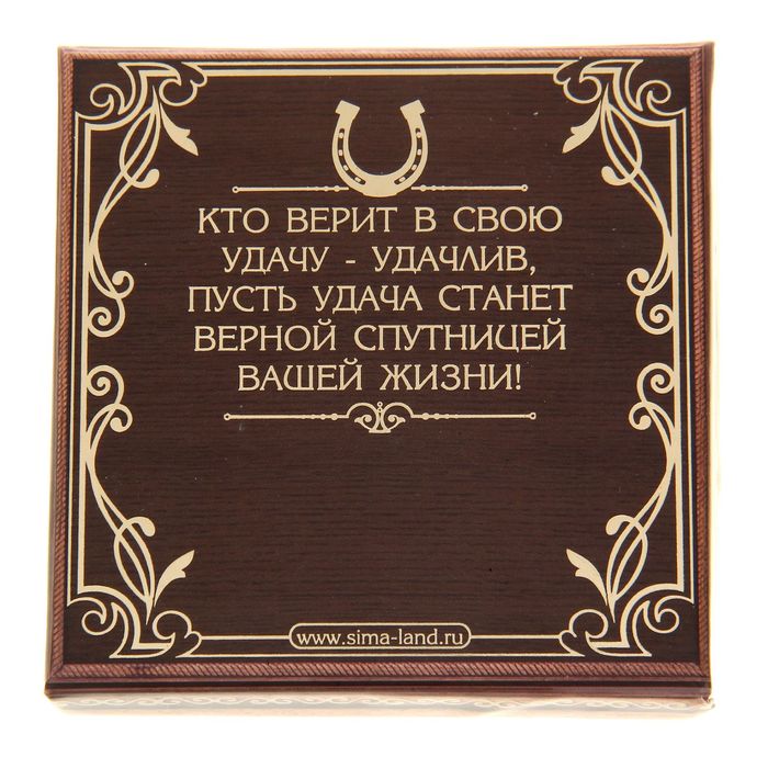 Подкова "Ну удачу и счастье"