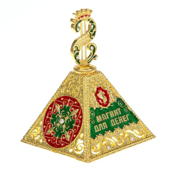 Колокольчик-пирамида "Магнит для денег"