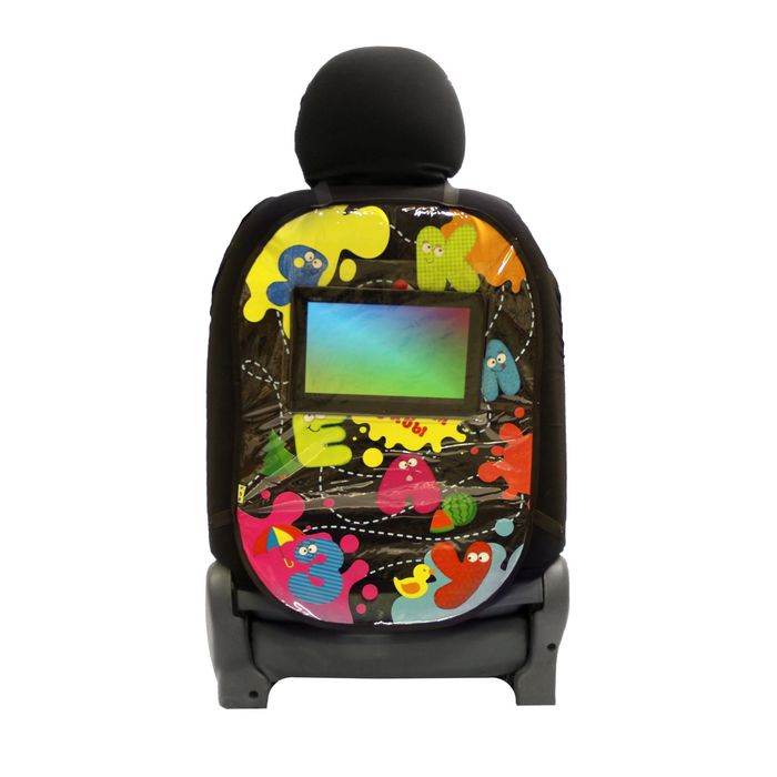 Чехол-незапинайка на автомобильное кресло «Изучаем алфавит», с карманом для планшета