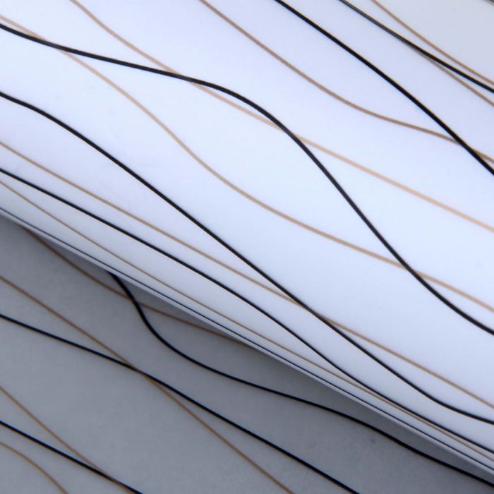 Плёнка прозрачная "Золотые полосы", 60 х 60 см