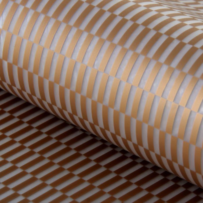 Плёнка прозрачная "Геометрия", цвет золотой, 60 х 60 см