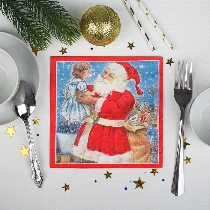 Салфетки бумажные "Зимний праздник" (набор 20 шт)