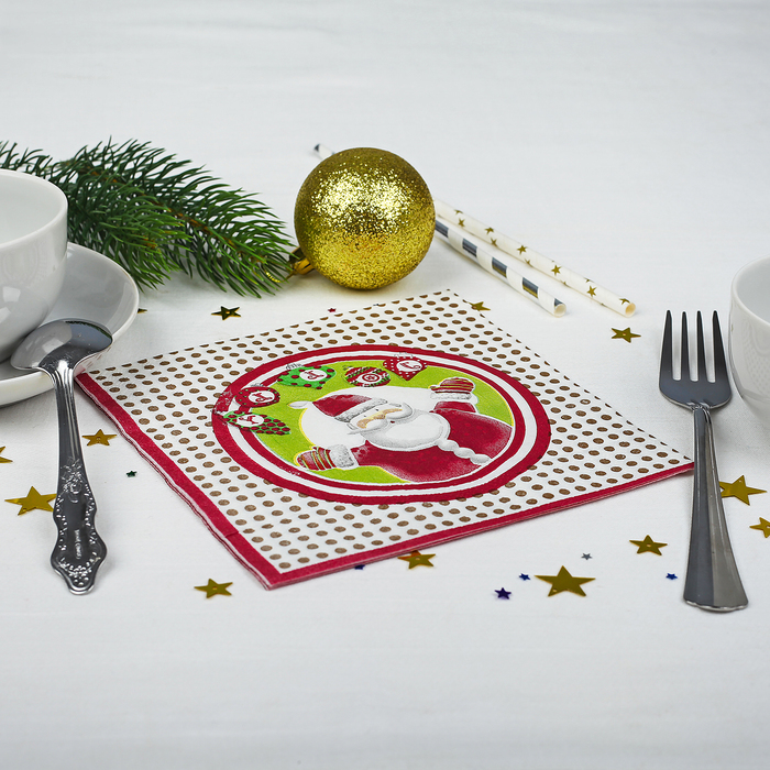 Салфетки бумажные "Зимняя сказка" (набор 20 шт)