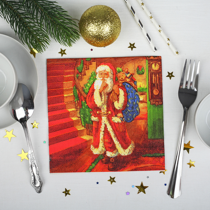 Салфетки бумажные "Новогодняя сказка", набор 20 шт.