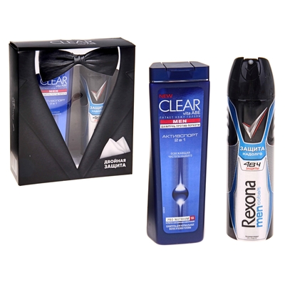 Подарочный набор clear rexona. Clear Rexona набор мужской шампунь. Шампунь мужской Clear CRT 2в1 Актив спорт 200мл. Шампунь мужской Актив 150 мл. Clear men Rexona men гель набор.