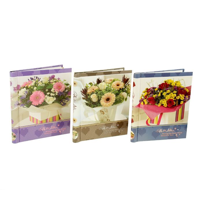 Фотоальбом магнитный на 20 листов "Огромный букет цветов", микс