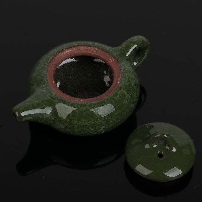 Набор для чайной церемонии "Искушение", 5 предметов: чайник 150 мл, чашка 50 мл, цвет зелёный