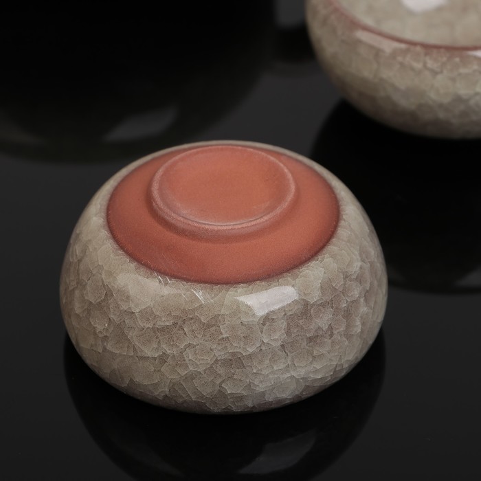 Набор для чайной церемонии "Искушение", 5 предметов: чайник 150 мл, чашка 50 мл, цвет желтый