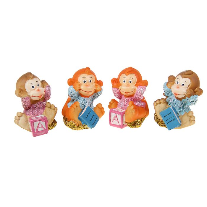 Сувенир "Обезьянка с игрушками" МИКС