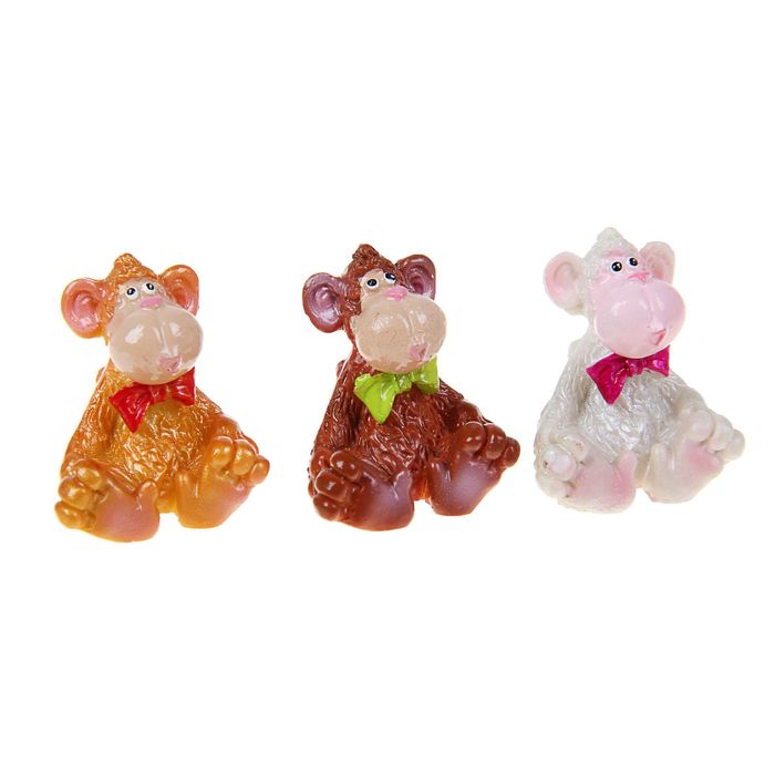 Сувенир "Обезьянка в бантике" МИКС