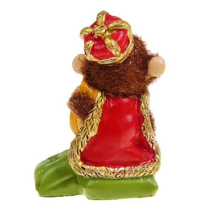 Сувенир "Обезьянка монарх" бархатистый, МИКС