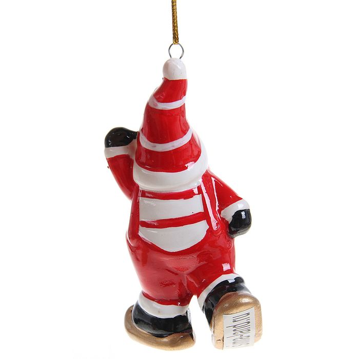 Сувенир "Дед Мороз на лыжах"