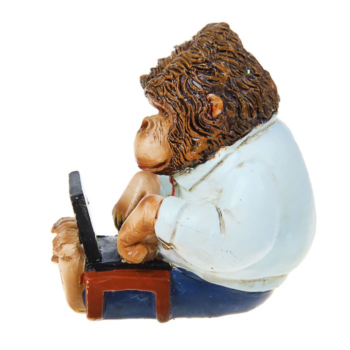 Сувенир "Обезьянка с ноутбуком" МИКС