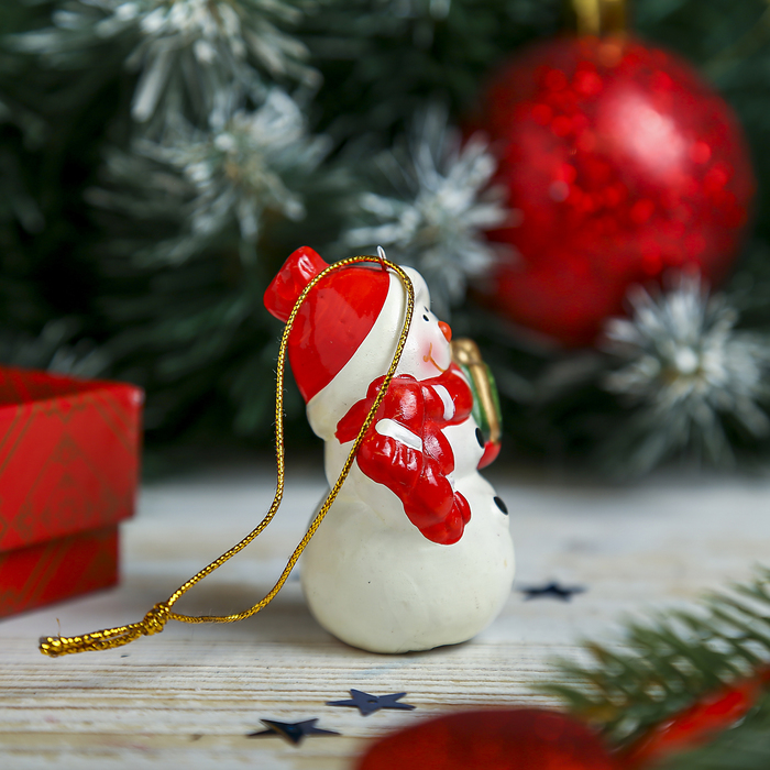 Сувенир "Снеговик Улыбка" МИКС