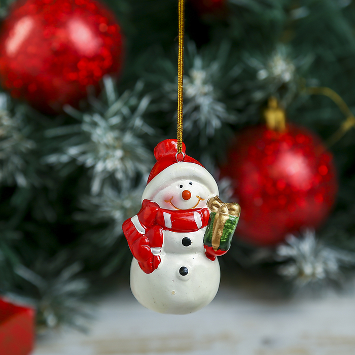 Сувенир "Снеговик Улыбка" МИКС