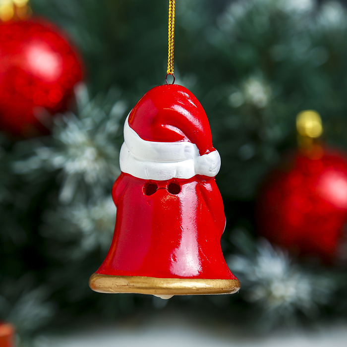 Сувенир "Колокольчик Дедушка/Олень/Снеговик" МИКС