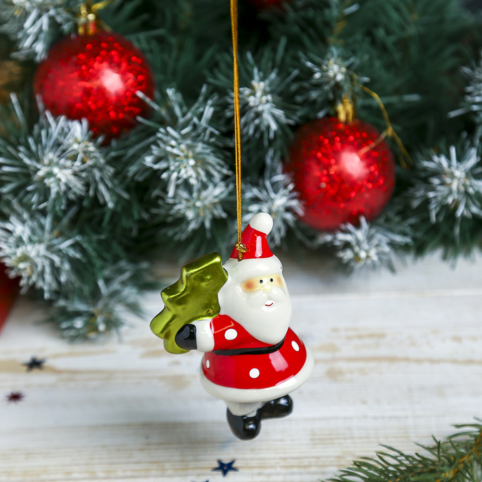 Сувенир "Колокольчик Дедушка Мороз с ёлочкой"