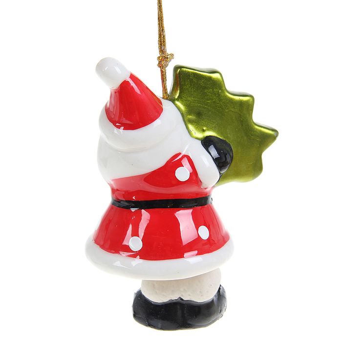 Сувенир "Колокольчик Дедушка Мороз с ёлочкой"