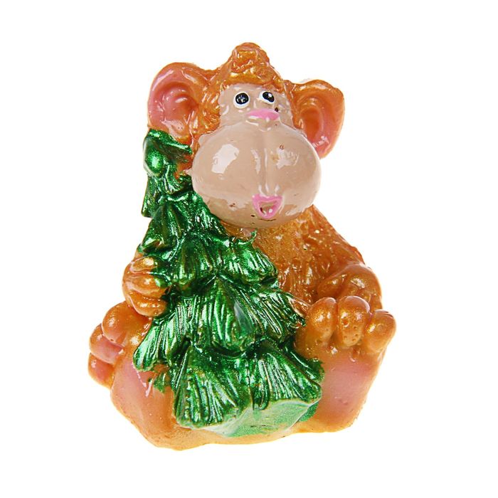 Сувенир "Обезьянка с елочкой" МИКС