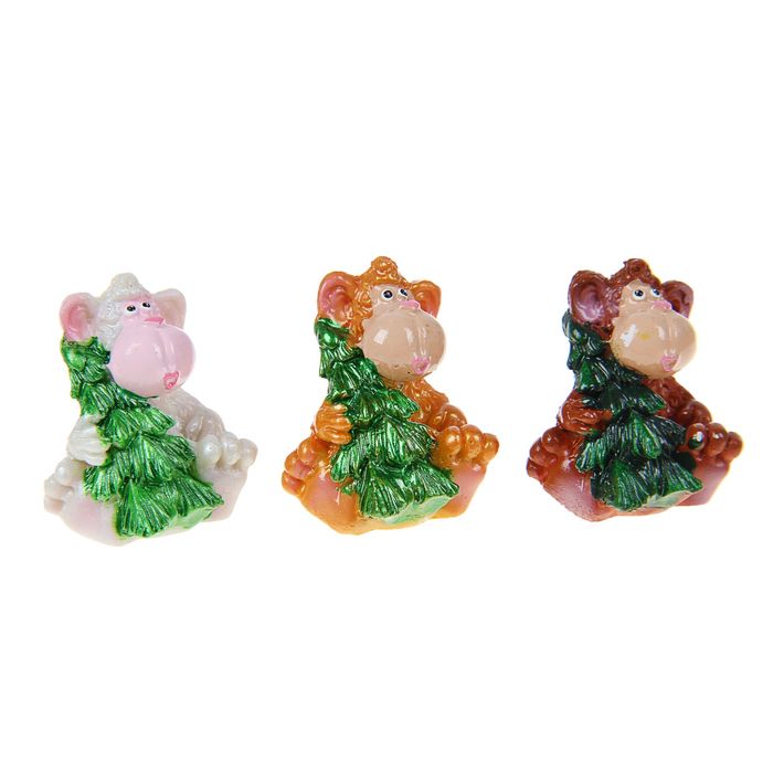 Сувенир "Обезьянка с елочкой" МИКС