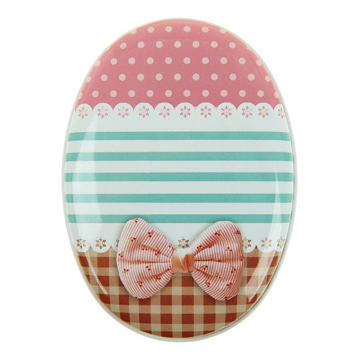 Шкатулка "Нежный бант", овальная