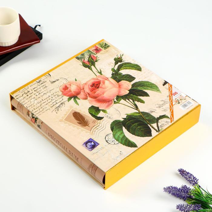 Фотоальбом на 300 фото 10х15 см "Пионы" МИКС