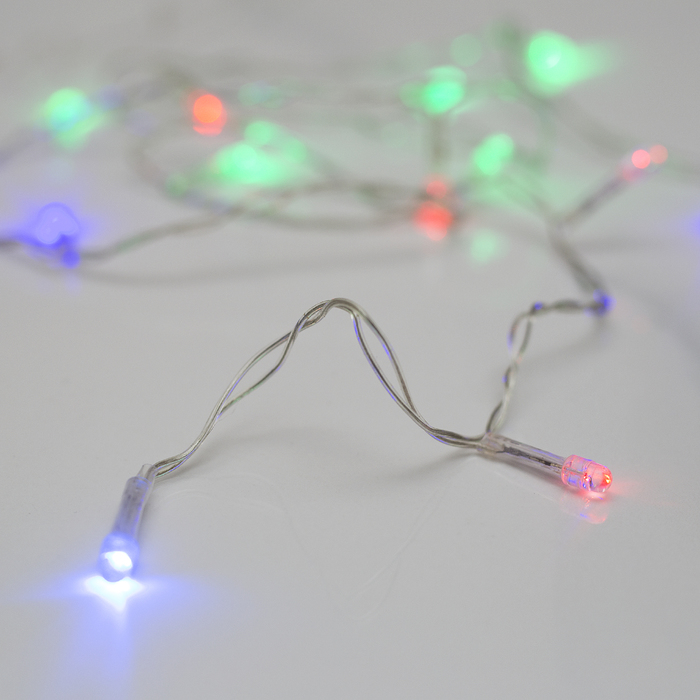 Гирлянда "Метраж" 1.2 м, Н.С. LED-12-220V, моргает, МУЛЬТИ(RG/RB)