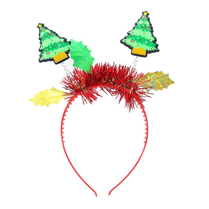 Карнавальный ободок "С Новым годом! Ёлочки"