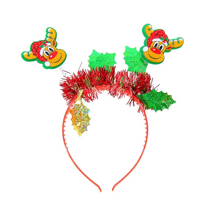 Карнавальный ободок "С Новым годом! Оленята"