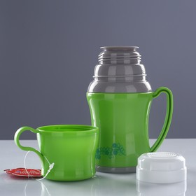 

Термос "Цветочная ветвь" 150 мл, с ручкой, 1 кружка, микс, 10х16 см