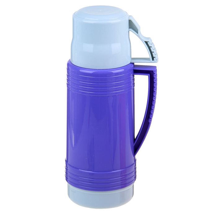 Термос 1 л "Яркие эмоции", кружка, цвета МИКС