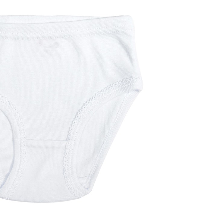 Комплект трусов для девочки (3 шт.), рост 92, цвет белый