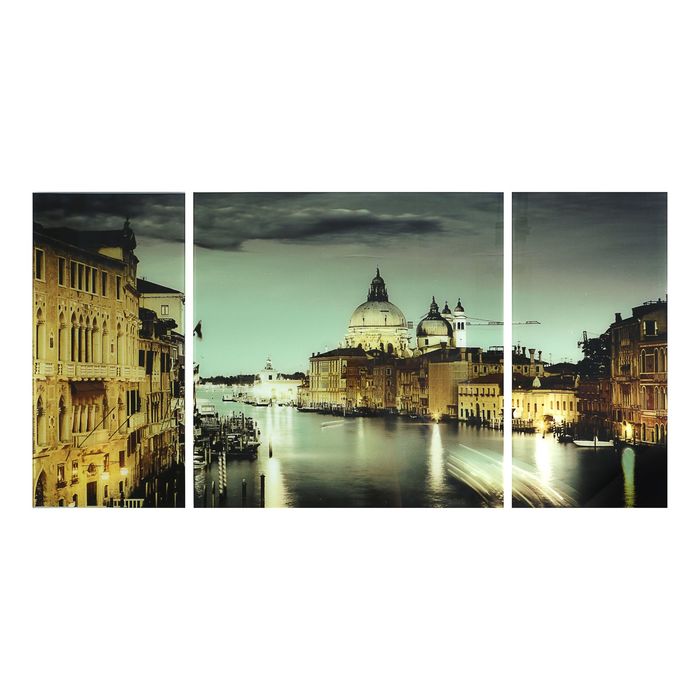 Модульная картина на стекле "Европа", 2 — 25×50 см, 1 — 50×50 см, 100×50 см