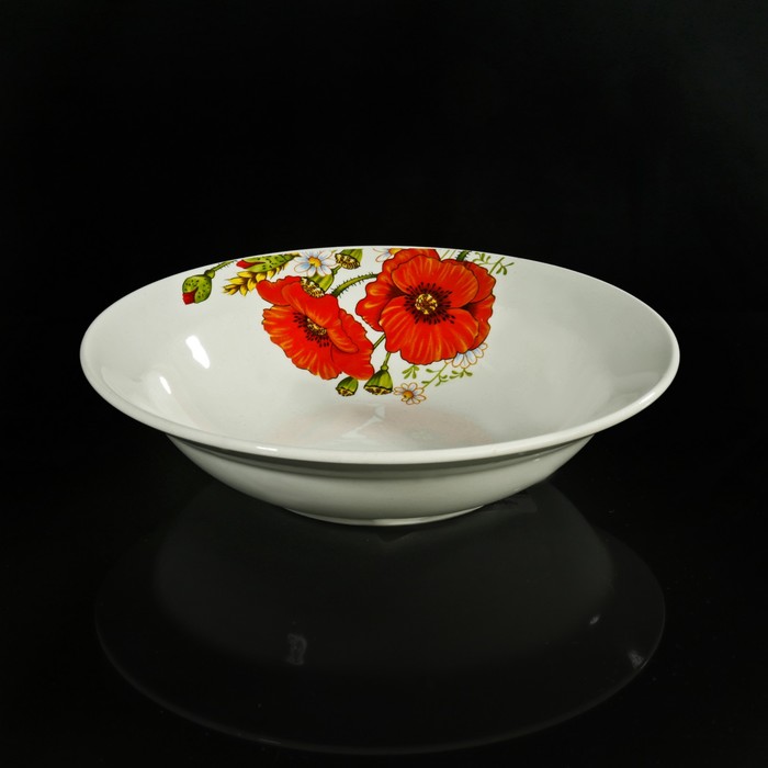 Салатник 250 мл "Красные маки", 17,5 см