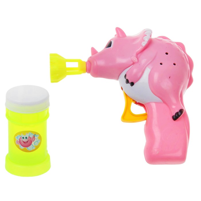 Мыльные пузыри "Динозавр " 50 мл, цвета МИКС + подарок мыльный раствор