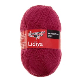 

Пряжа Lidiya (ЛидияПШ) 50% шерсть, 50% акрил 1613м/100гр (51 бруснич)