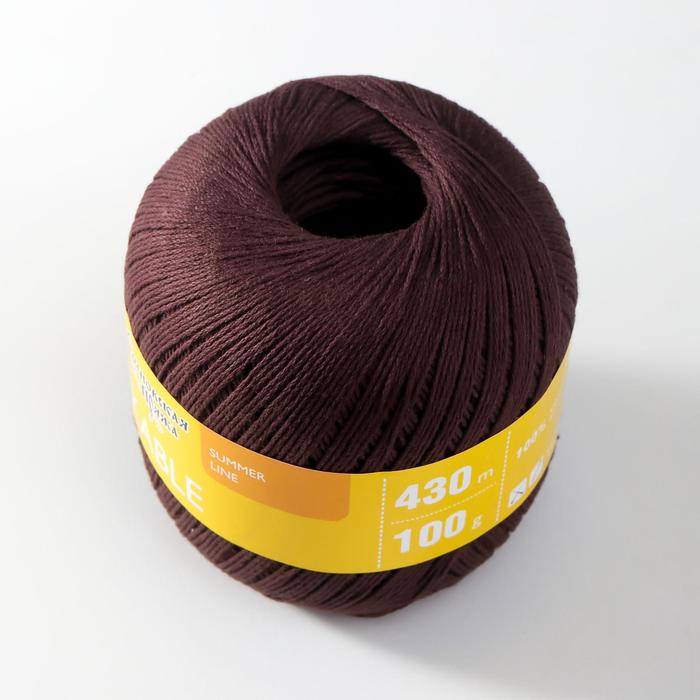 Пряжа Kable (Кабле) 100% хлопок 430м/100гр (1443 махагон)