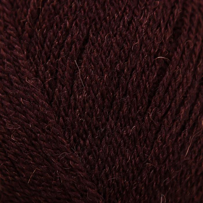 Пряжа OlgaWool (ОльгаЧШ) 95% шерсть, 5% акрил 392м/100гр (1443 махагон)