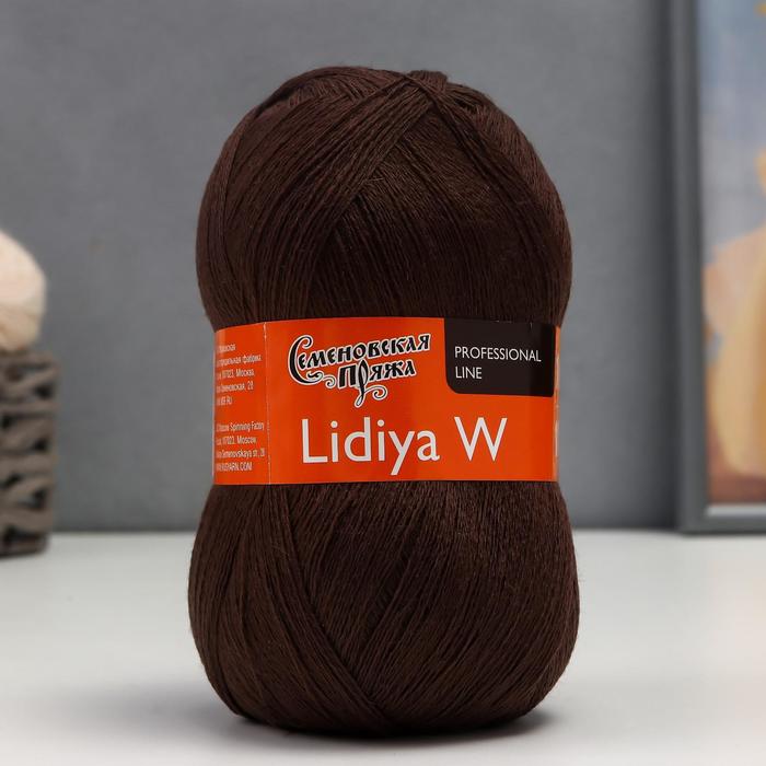 

Пряжа LidiyaWool (ЛидияЧШ) 100% шерсть 1613м/100гр (90666 кофе_v2)