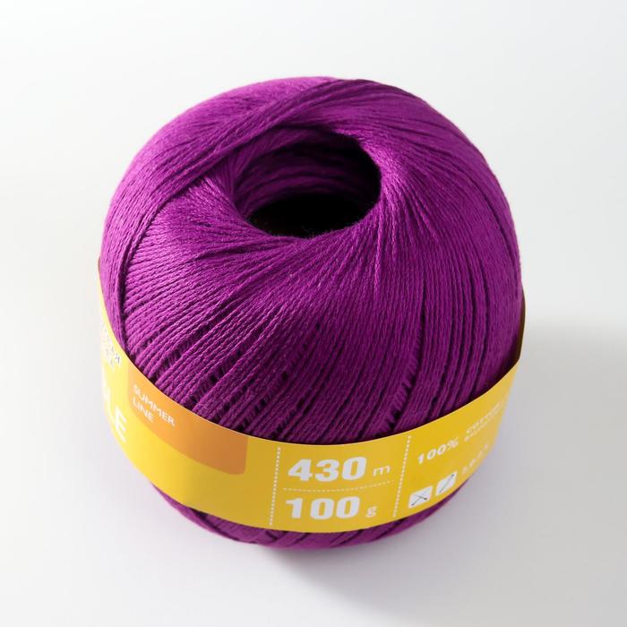 

Пряжа Kable (Кабле) 100% хлопок 430м/100гр лиловый_х1 (30048)