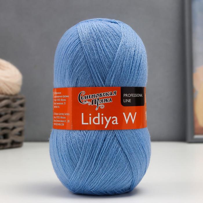 

Пряжа LidiyaWool (ЛидияЧШ) 100% шерсть 1613м/100гр (90003 голуб_v2)
