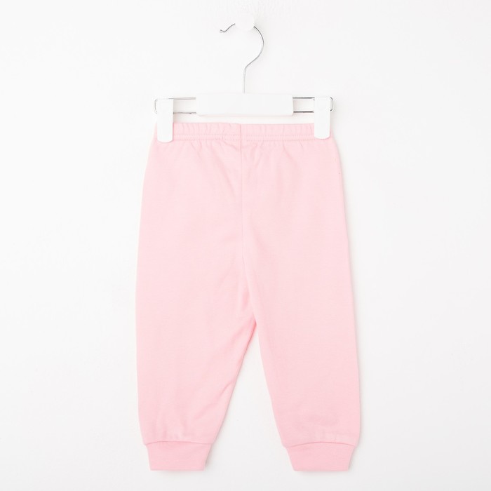 Штаны детские с манжетами, рост 68 см, цвет микс