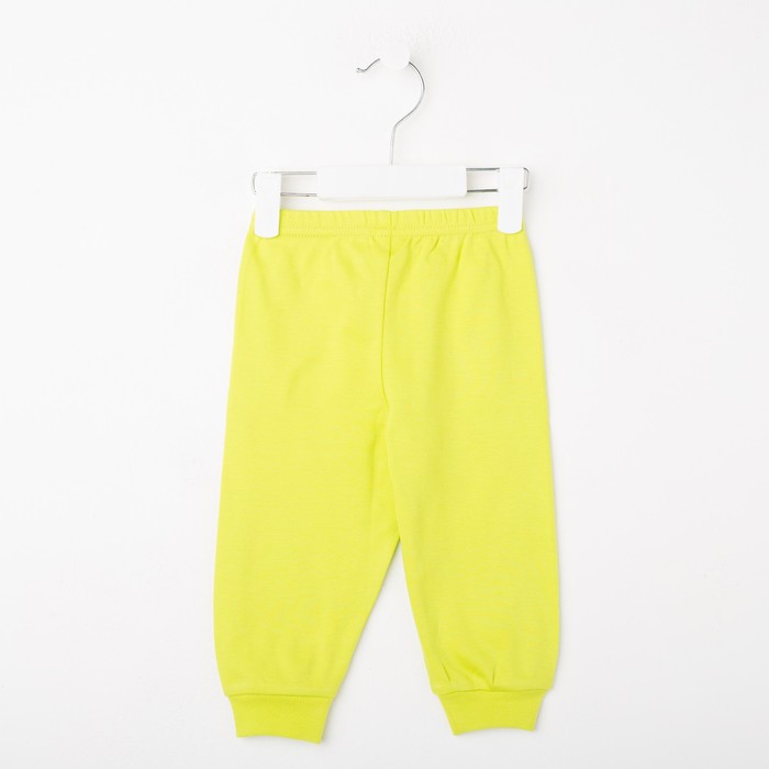 Штаны детские с манжетами, рост 68 см, цвет микс