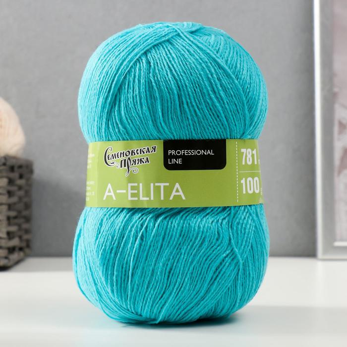 

Пряжа A-elita (Аэлита) 50% шерсть, 50% акрил 781м/100гр (343 айсберг)