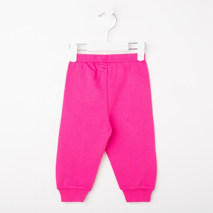 Штаны детские с манжетами, рост 74 см, цвет микс